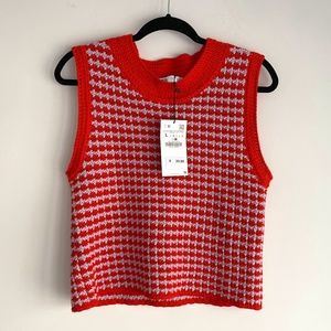 Zara Knit Tank Top | Purple & Orange | L